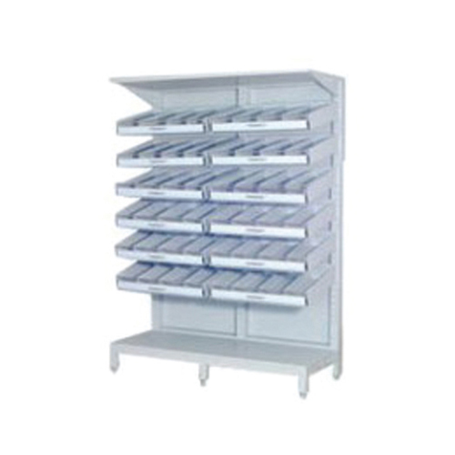 H005型单面双盘可调式药盘架