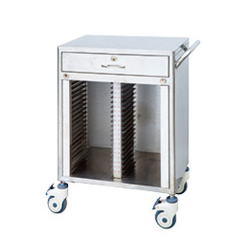 AB45不锈钢40格病历夹车